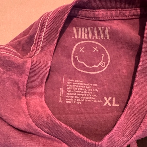 NIRVANA Distressed Maroon Tee In Utero XL NWOT - Picture 2 of 11